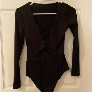 Fleece lined bodysuit